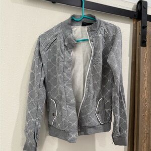 Gray Quilted Women's Jacket